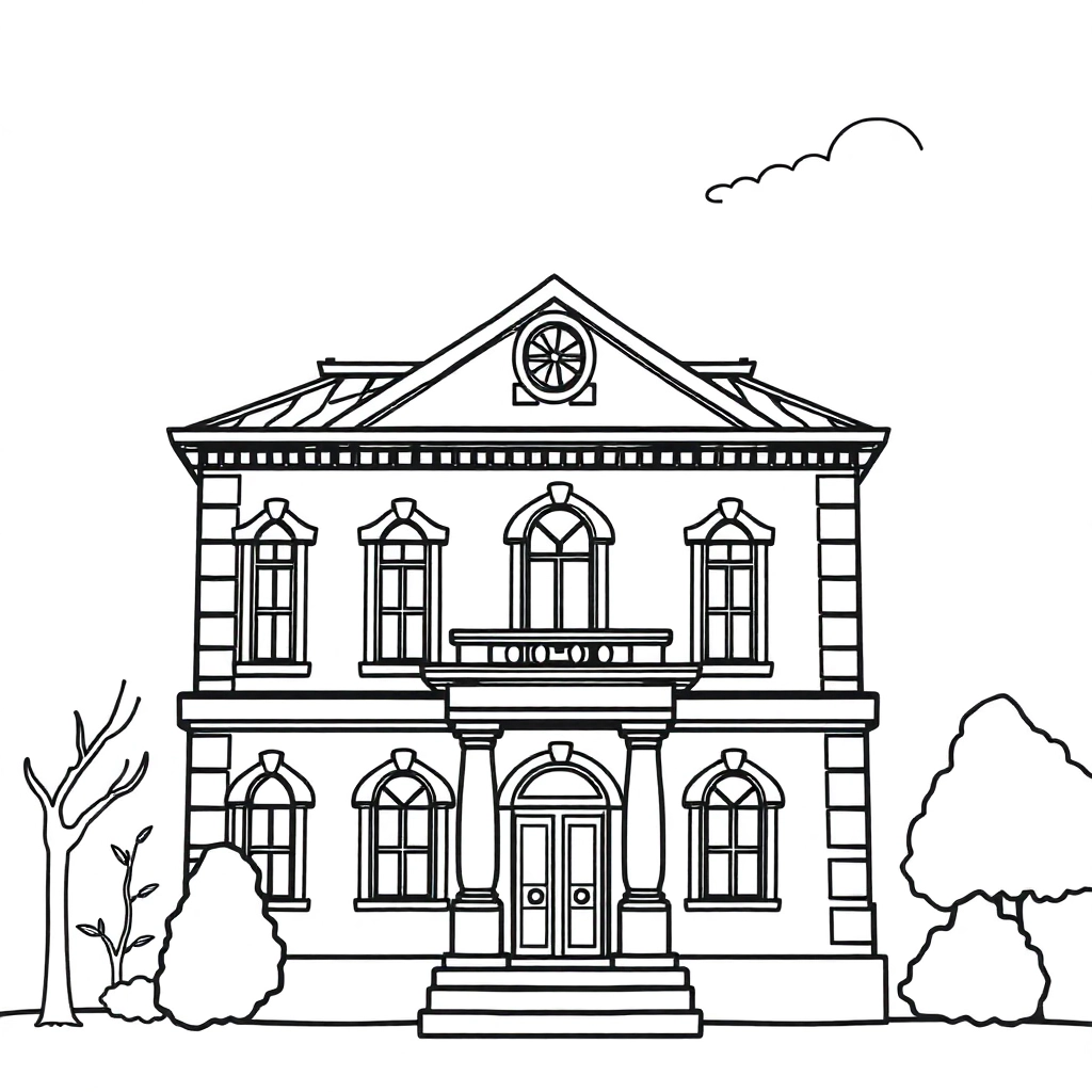landmark building صفحات التلوين