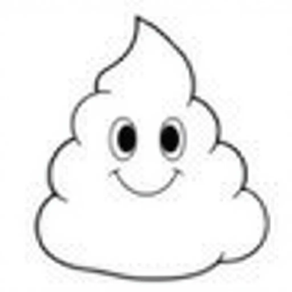 Pile of Poo Emoji coloring pages