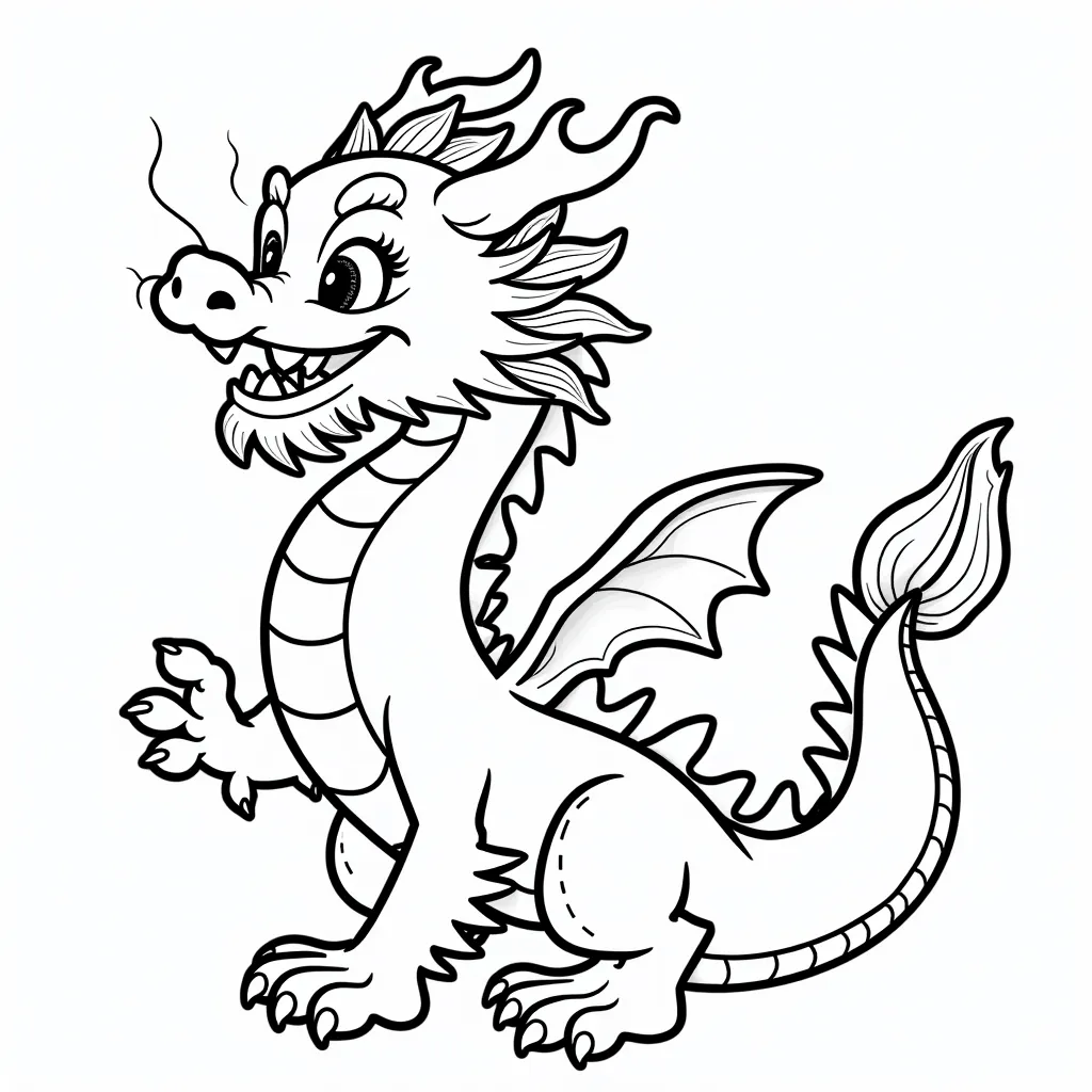 chinese dragon coloring pages