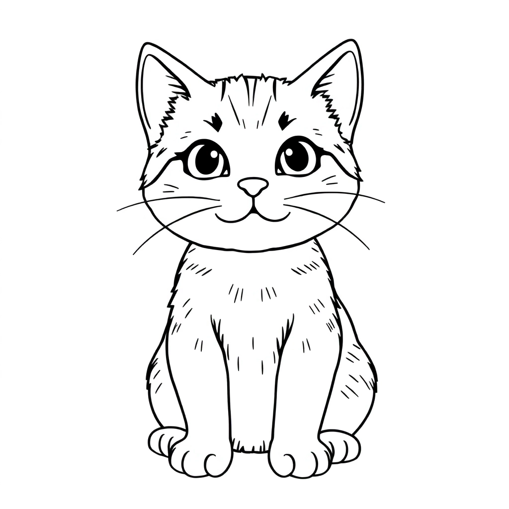 cat صفحات التلوين