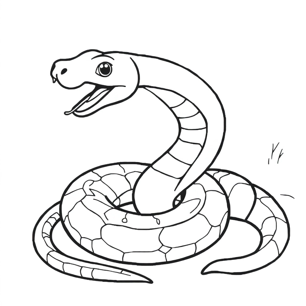  Snake صفحات التلوين