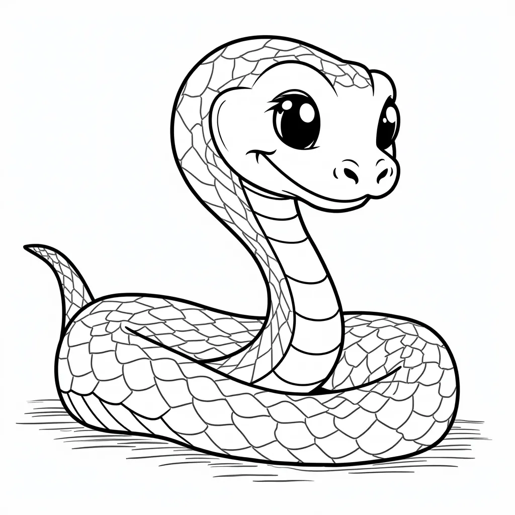 cool snake coloring pages