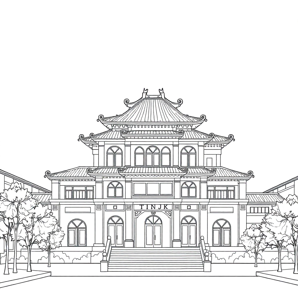 Tianjin Representative Architecture صفحات التلوين