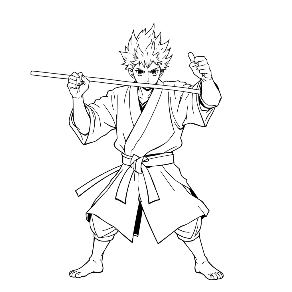 jujutsu kaisen Páginas para Colorear