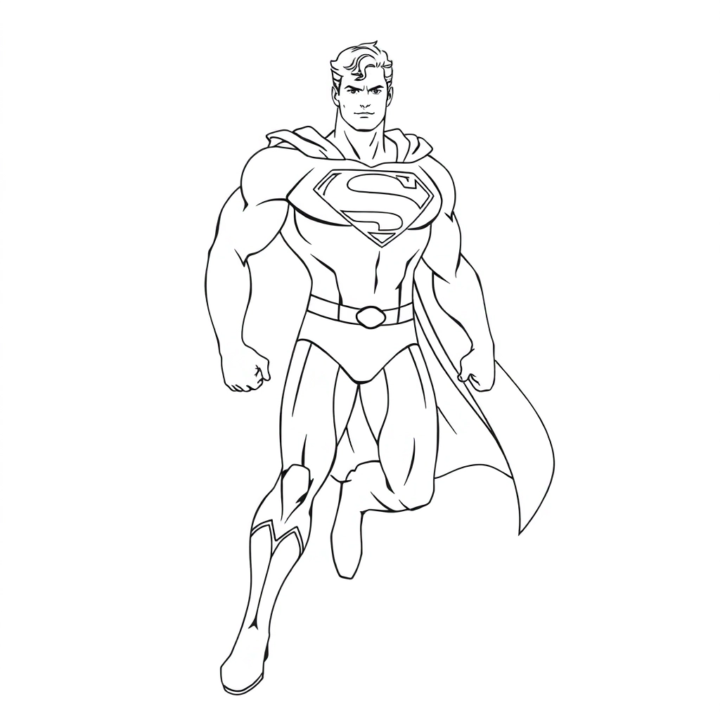 superman صفحات التلوين