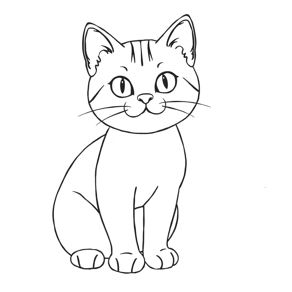 cat صفحات التلوين