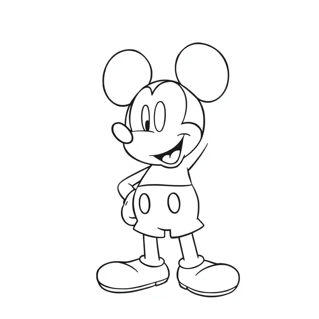 Mickey Mouse صفحات التلوين