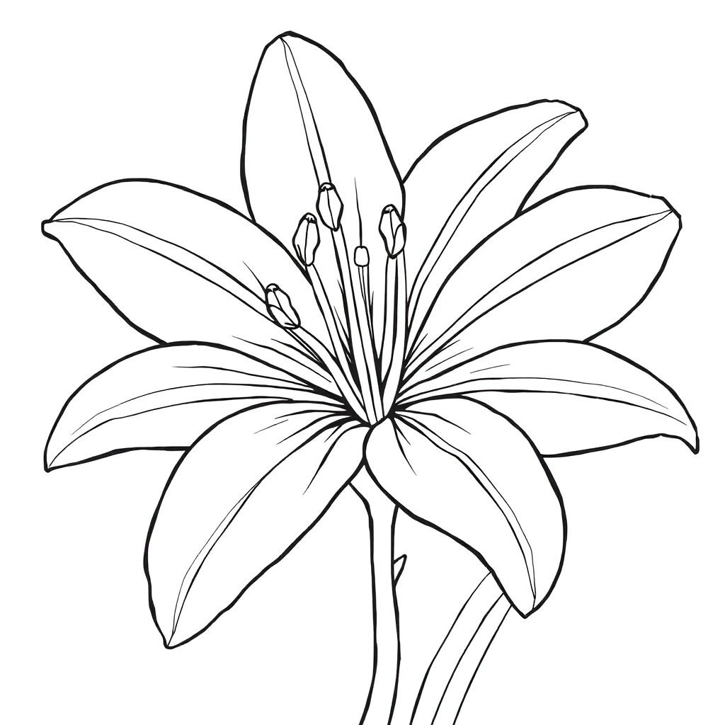 lily flower garden صفحات التلوين