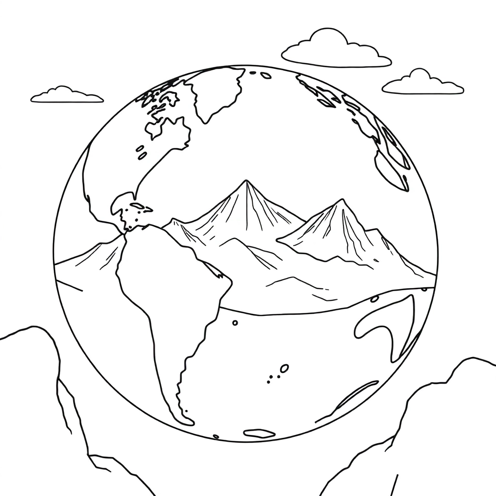 Camadas da Terra صفحات التلوين