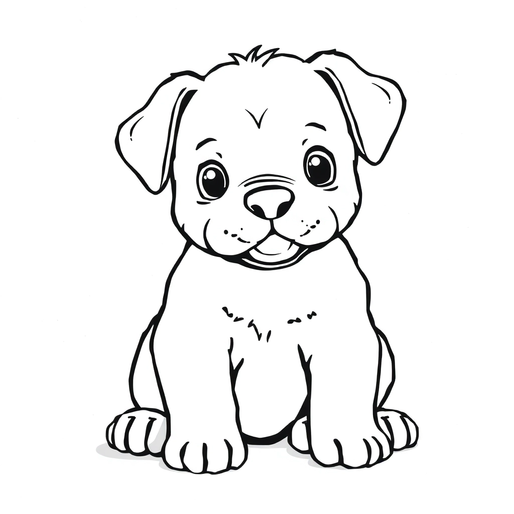 Puppy صفحات التلوين