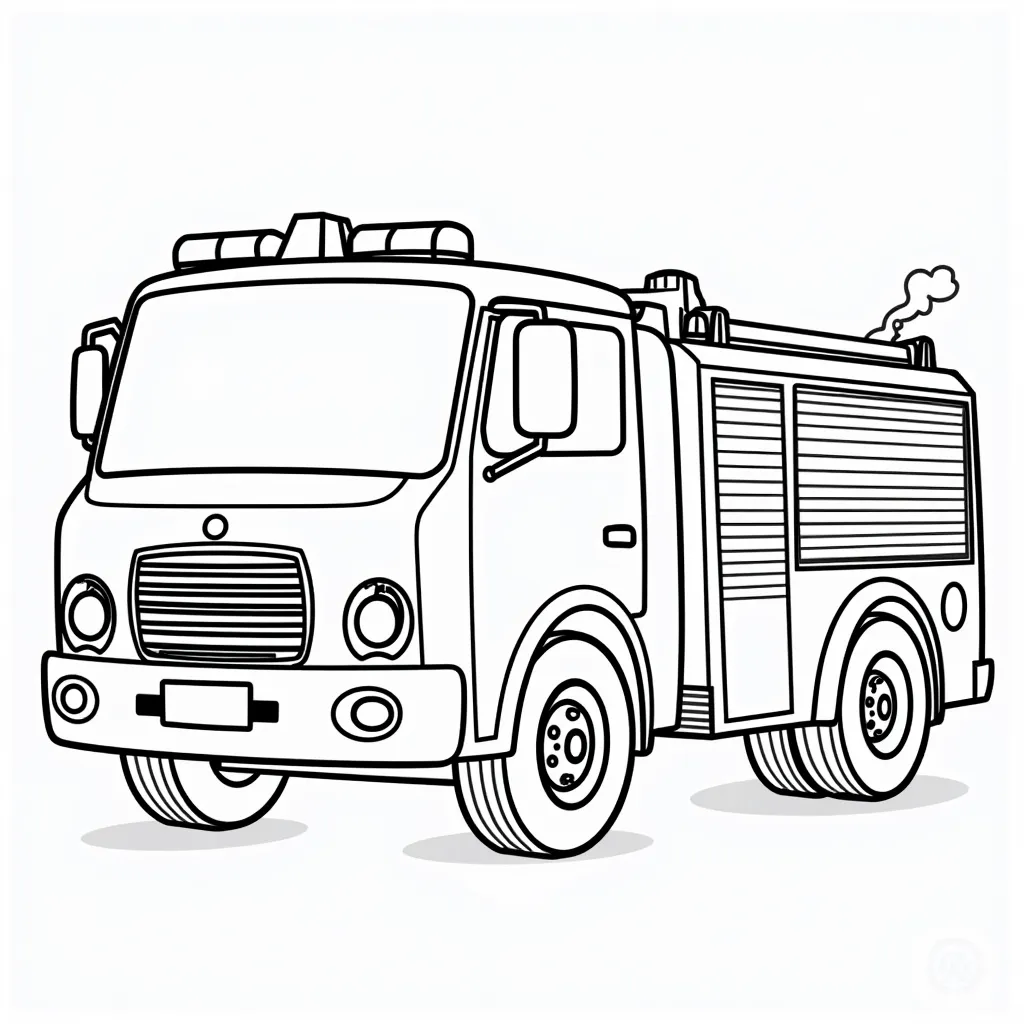  standard fire truck coloring pages