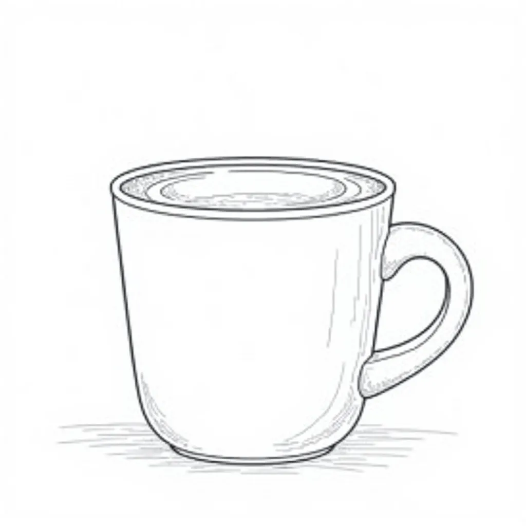 cup coloring pages