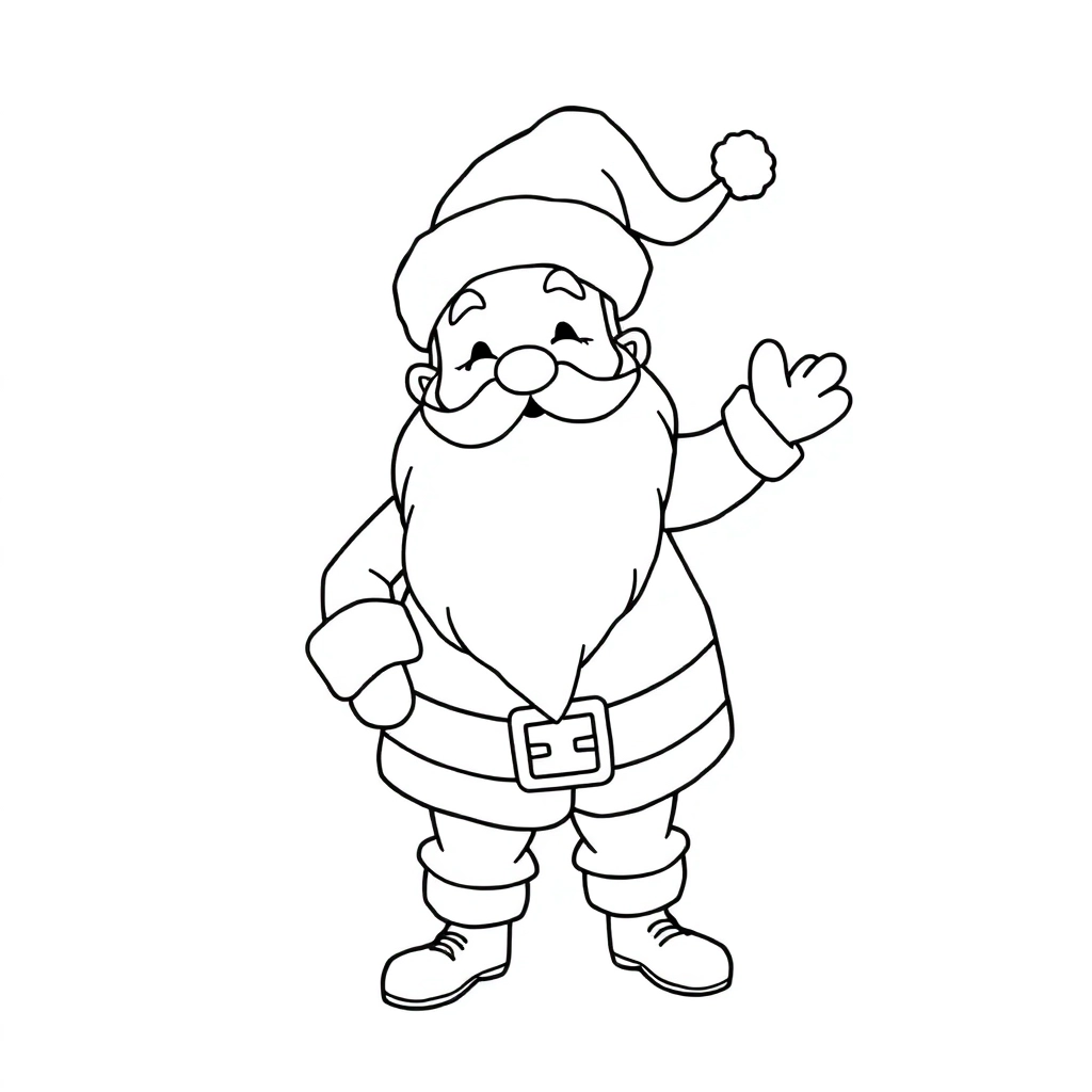 Santa Claus صفحات التلوين