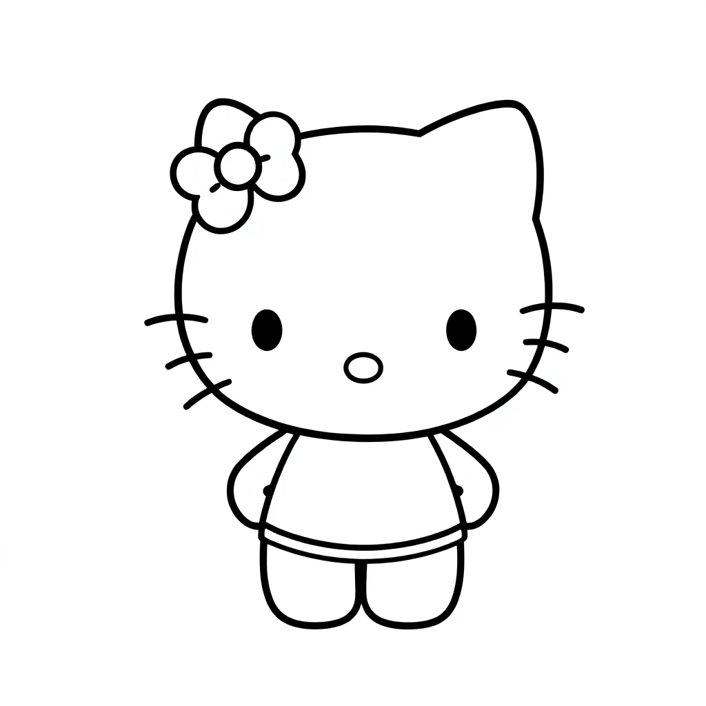 hello kitty صفحات التلوين