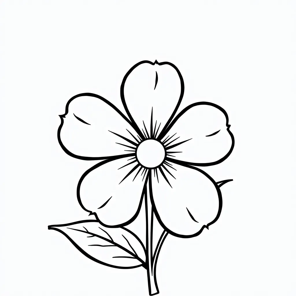  a flower coloring pages