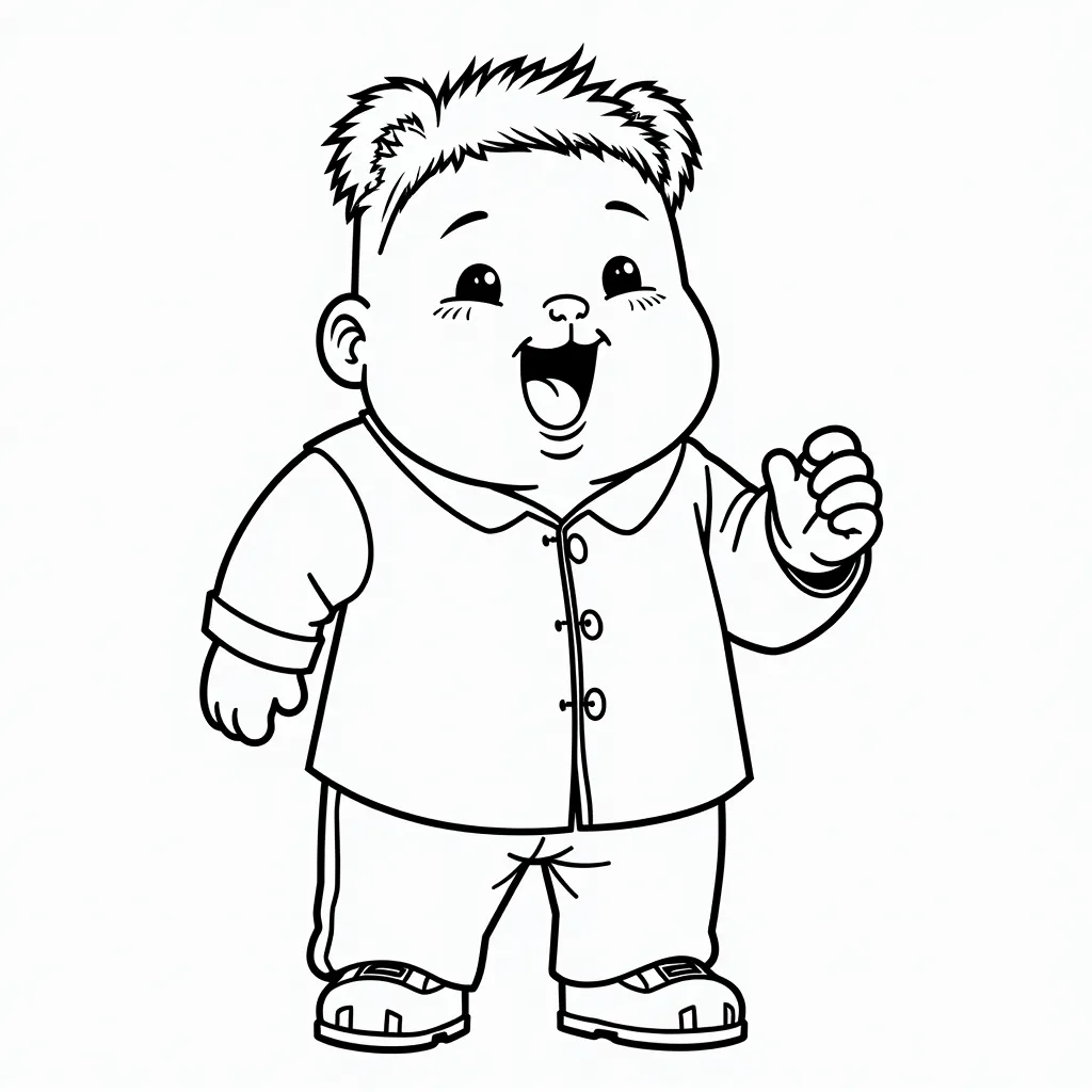 kim jong II coloring pages