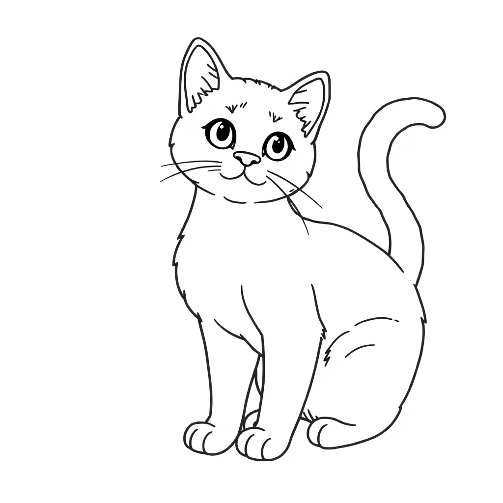 cat صفحات التلوين