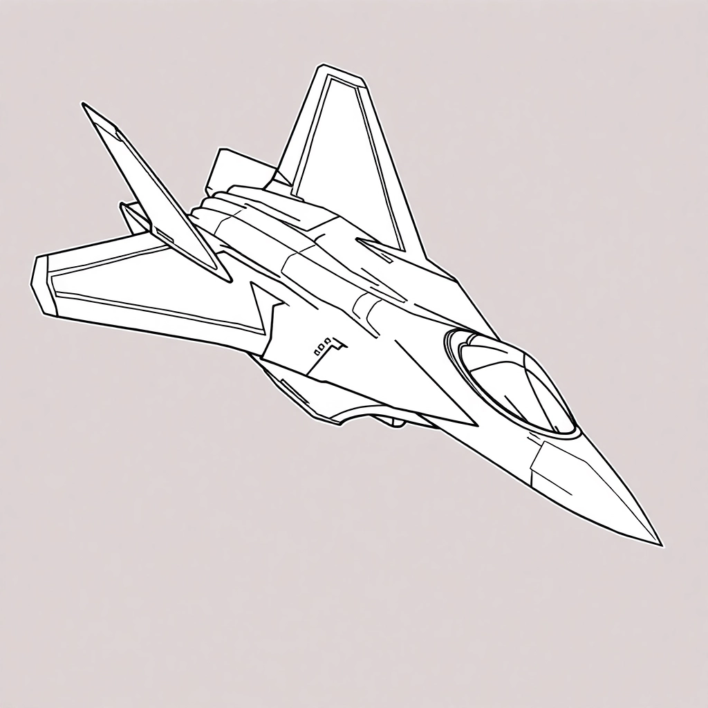 F22 Páginas para Colorear