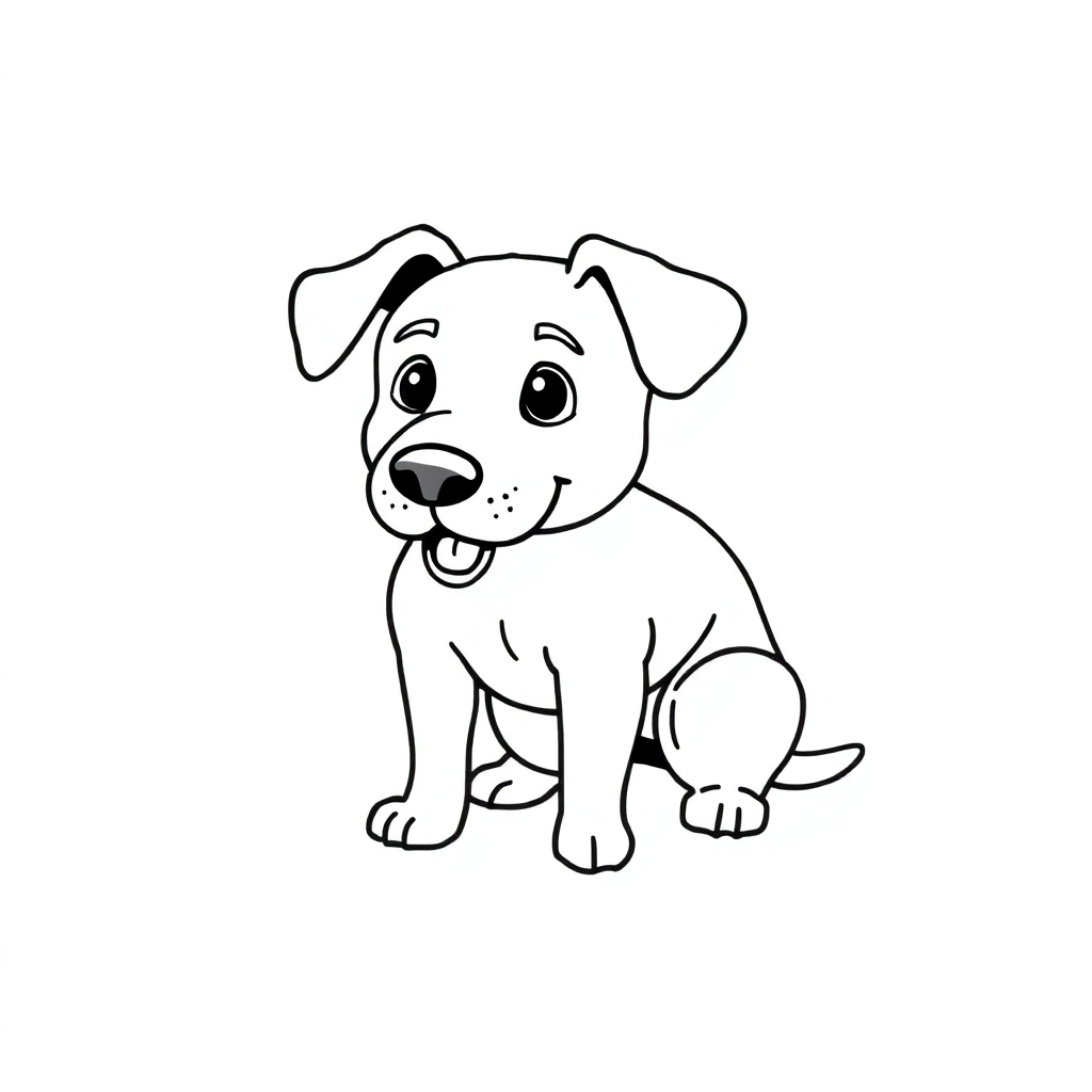 dog صفحات التلوين