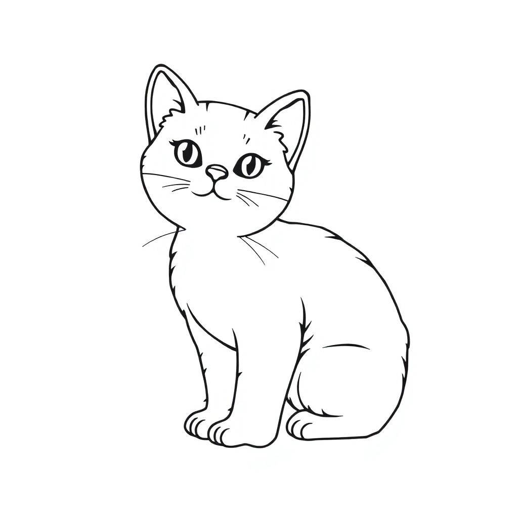 小猫 صفحات التلوين