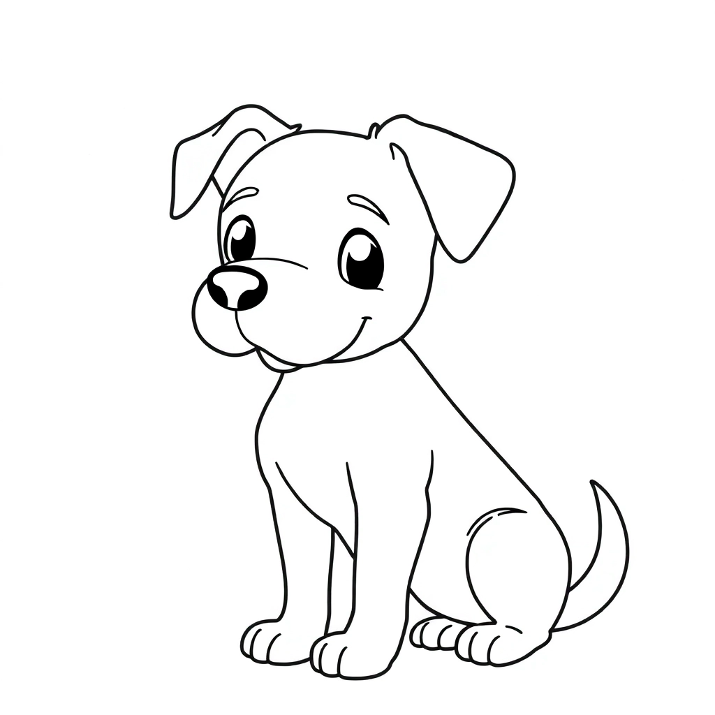 dog صفحات التلوين
