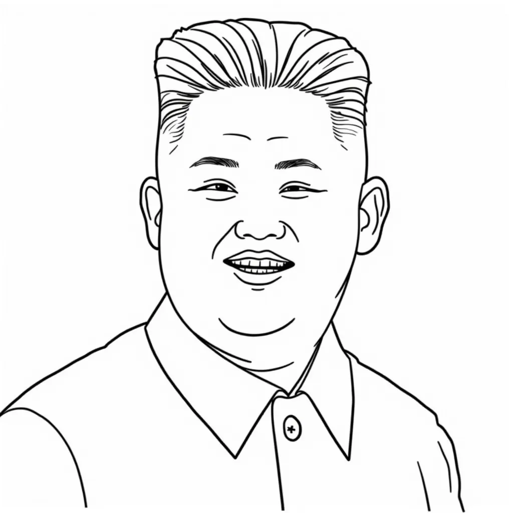 金正恩 coloring pages