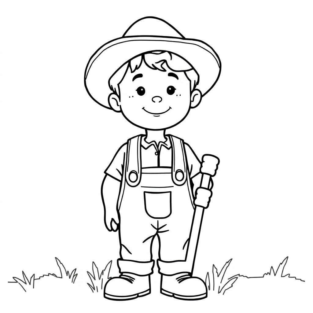 farmer boy صفحات التلوين