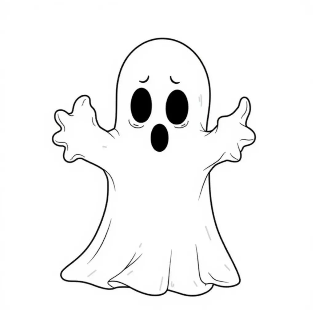 Ghost Of Disapproval Boo coloring pages