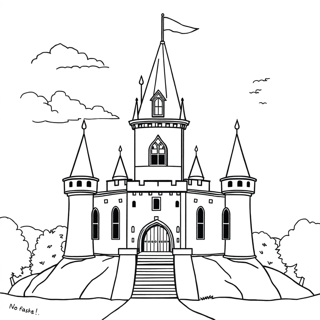 castle صفحات التلوين