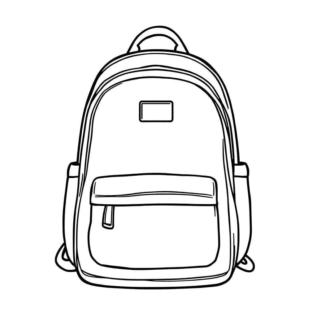 backpack صفحات التلوين