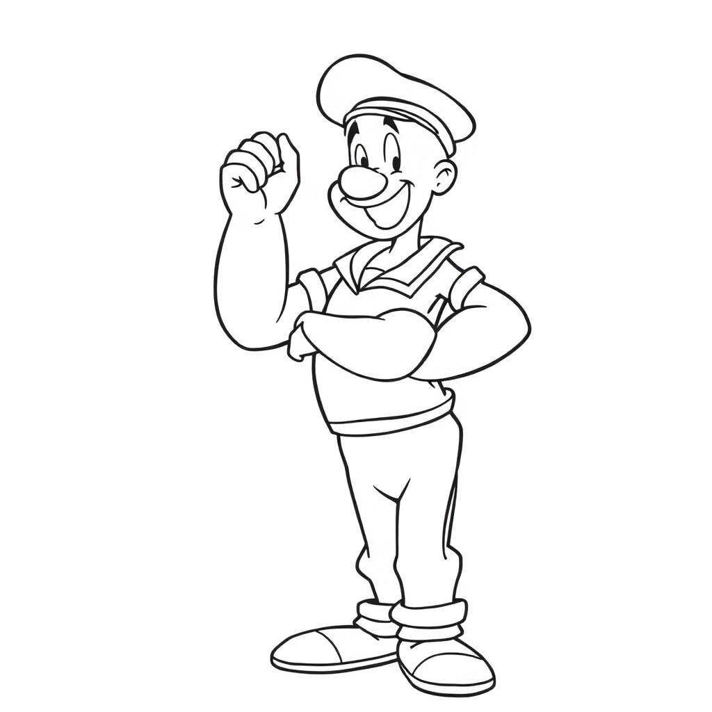 Angry popeye the sailor man  صفحات التلوين