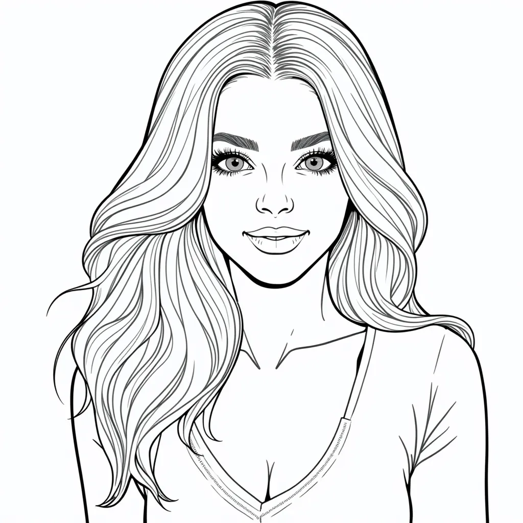 selena gomez coloring pages