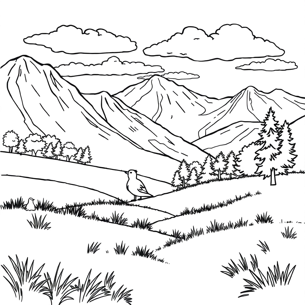 风景 صفحات التلوين