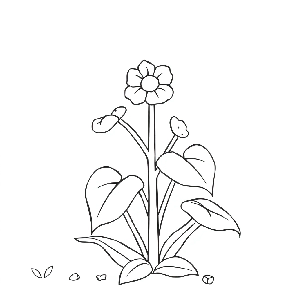 plant صفحات التلوين
