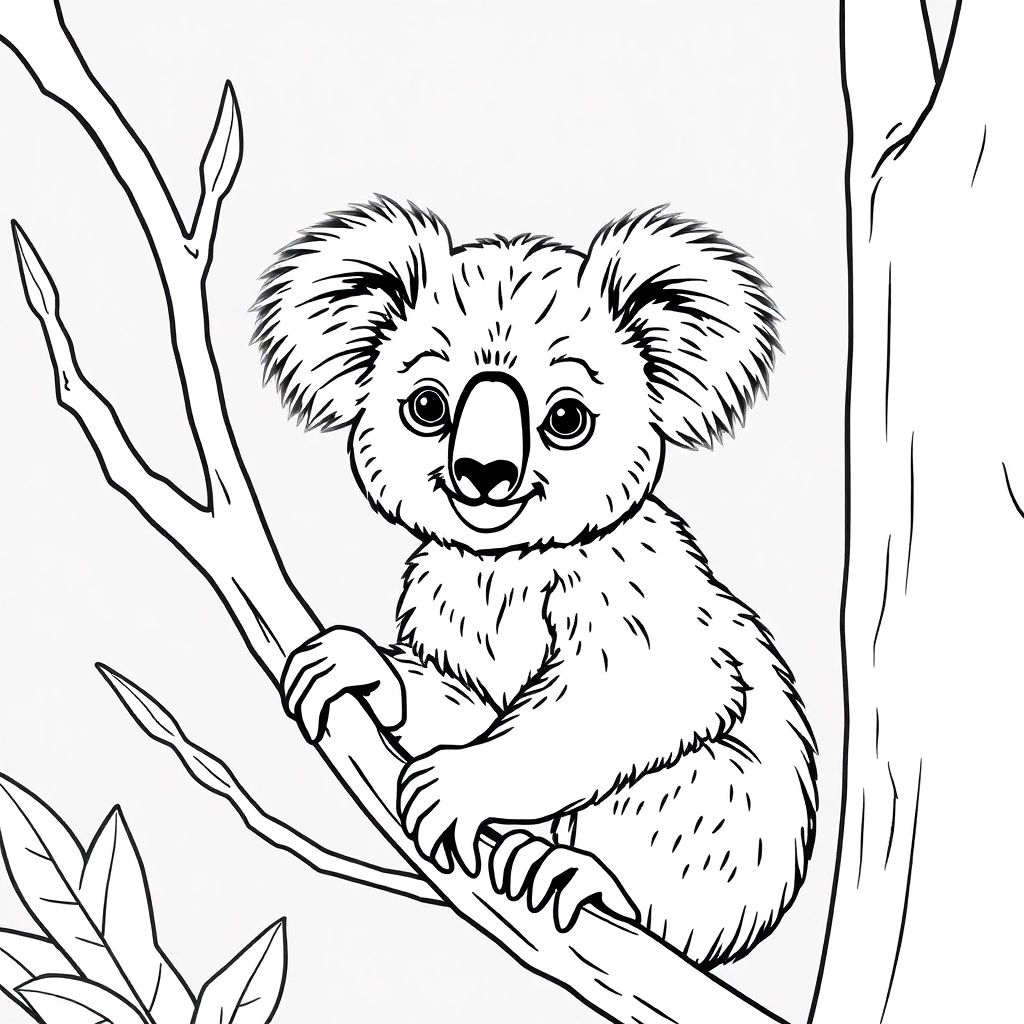 koala صفحات التلوين