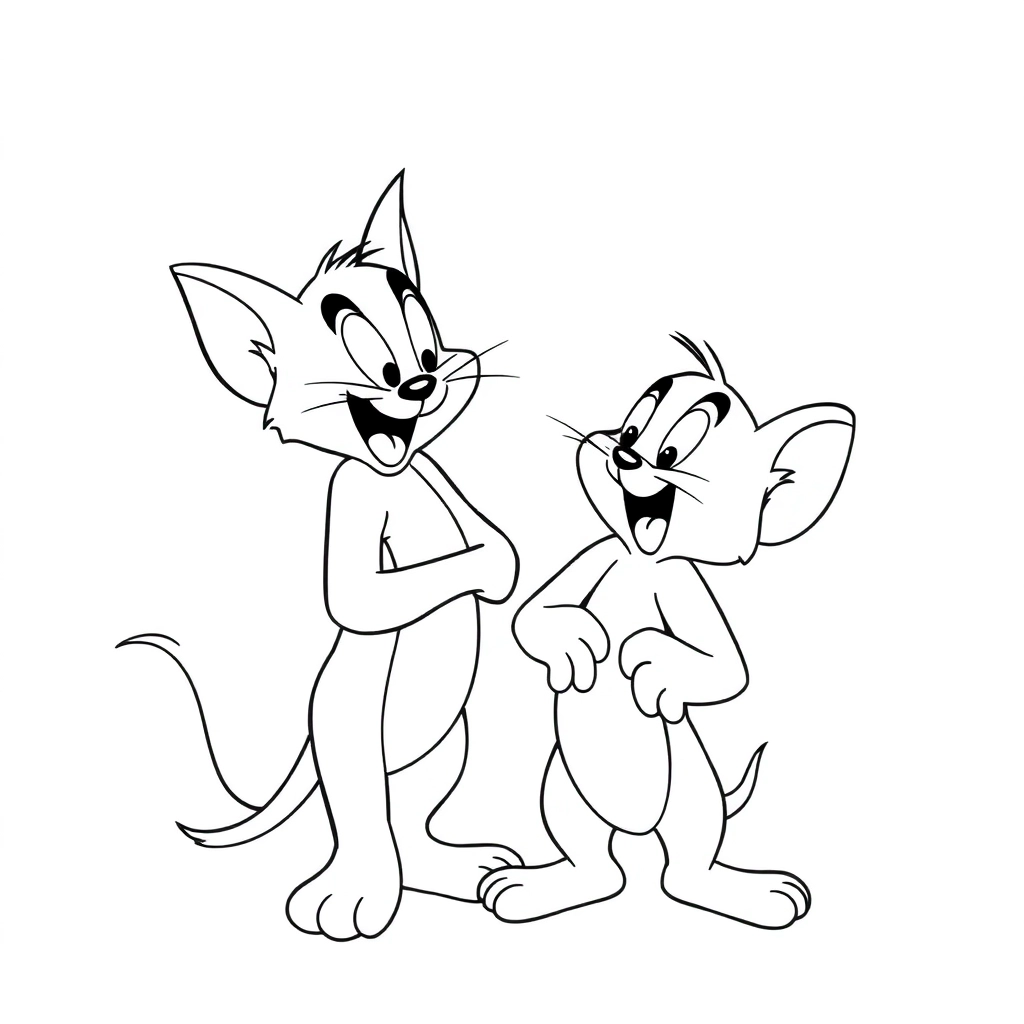 tom and jerry صفحات التلوين