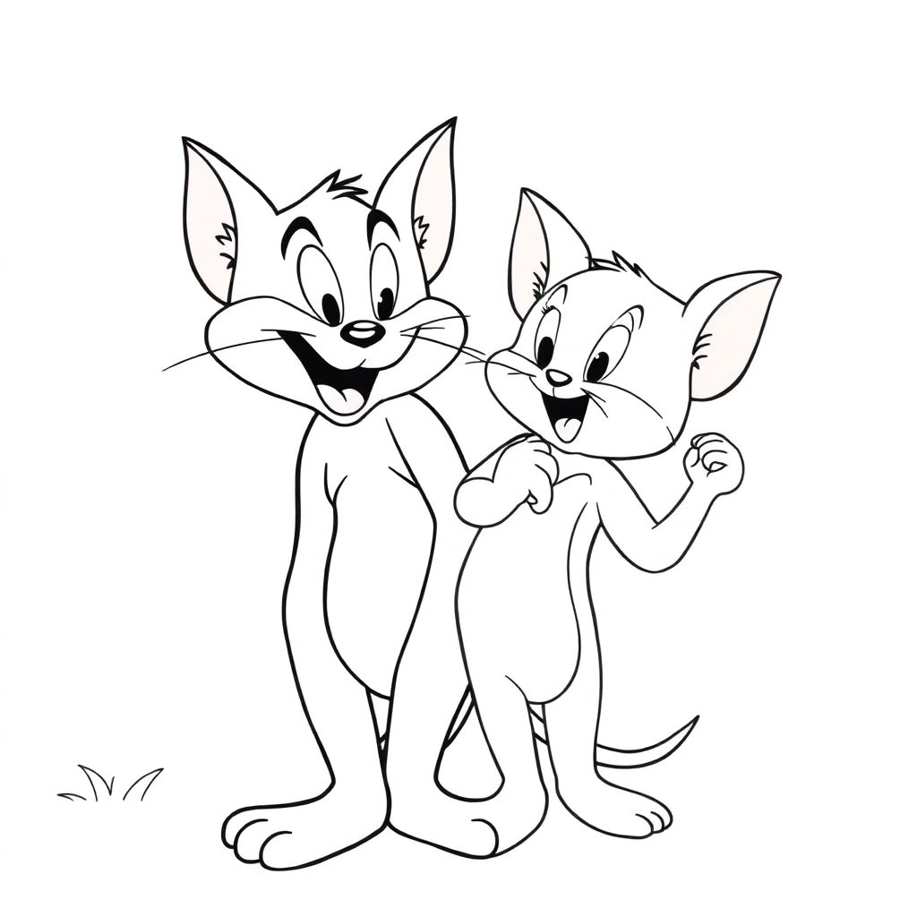 tom and jerry صفحات التلوين