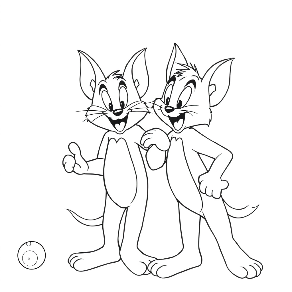 tom and jerry صفحات التلوين