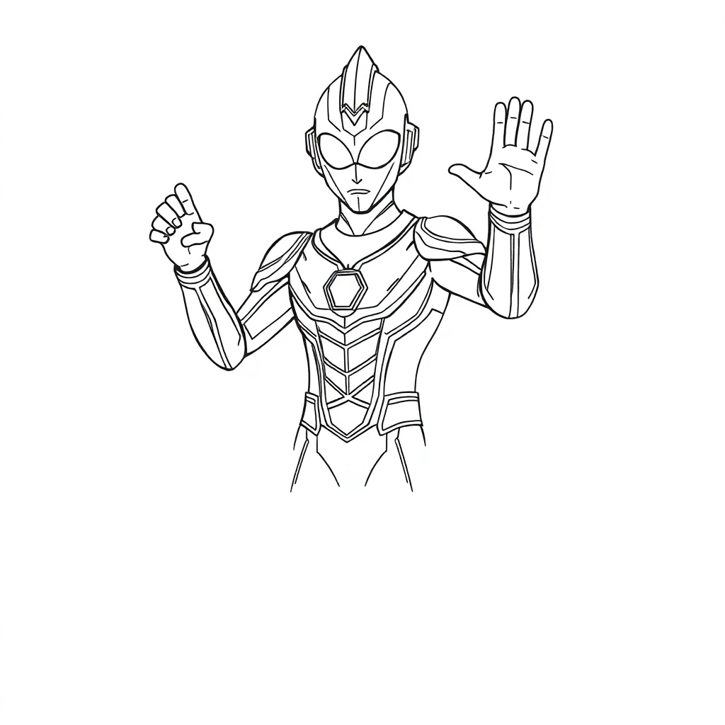 Gan q ultraman Páginas para Colorear