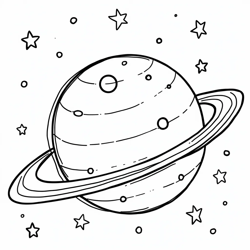 space coloring pages