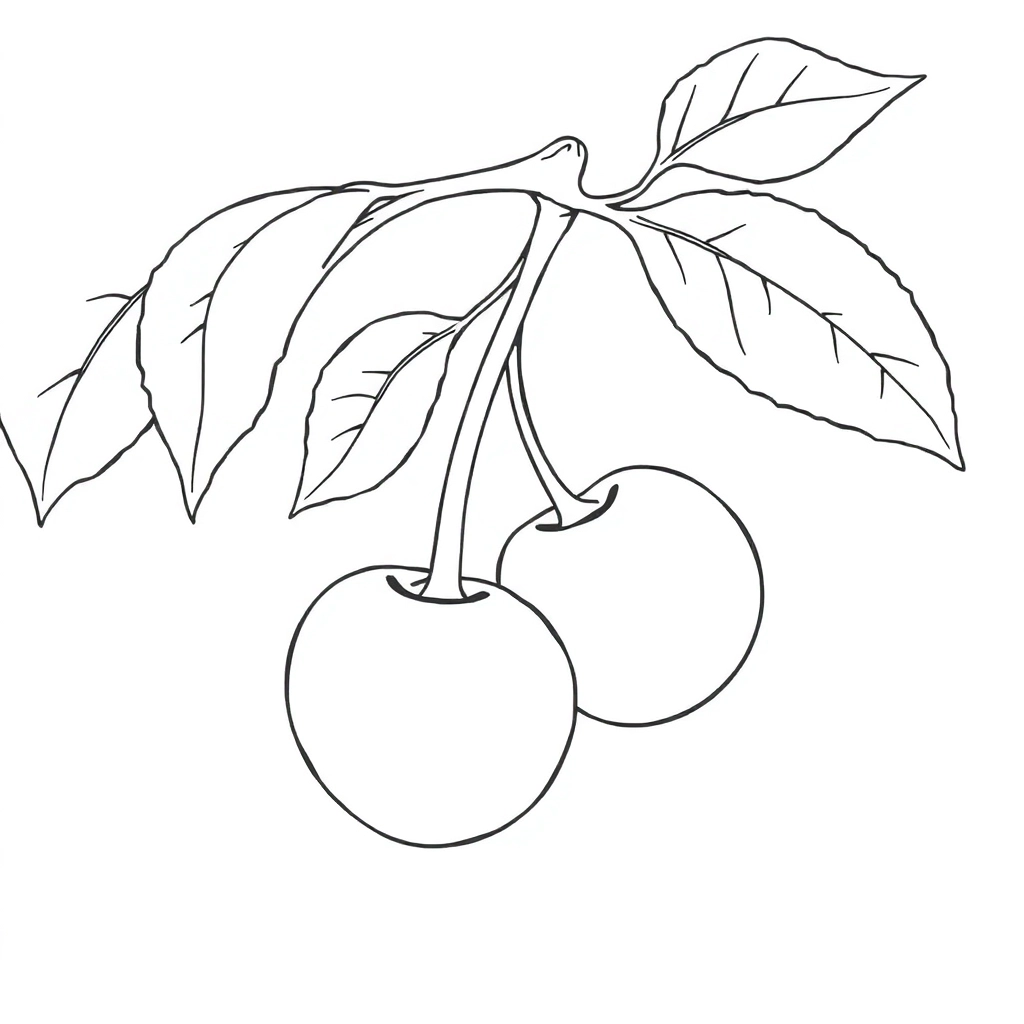 Cherry صفحات التلوين