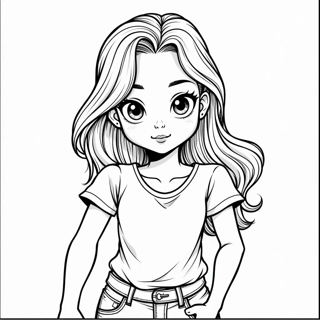 女 coloring pages