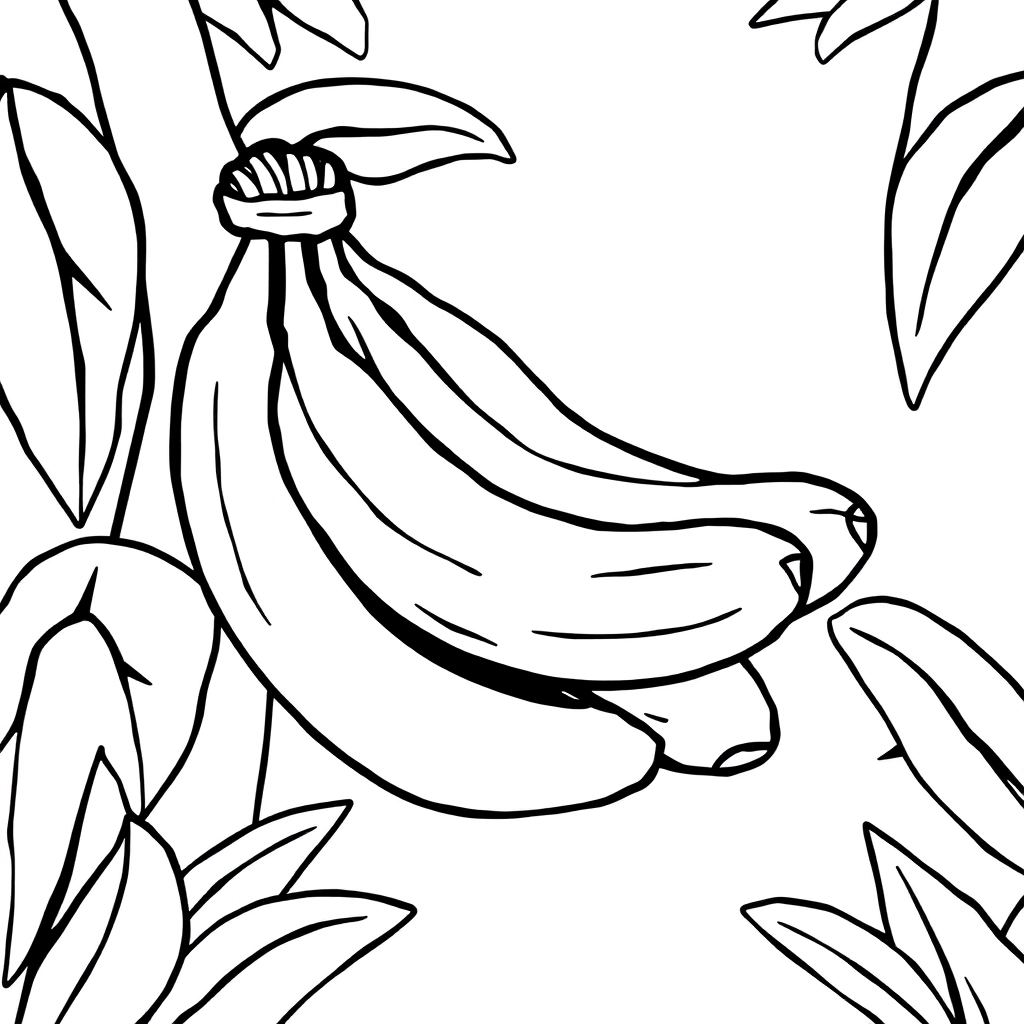 bananas صفحات التلوين