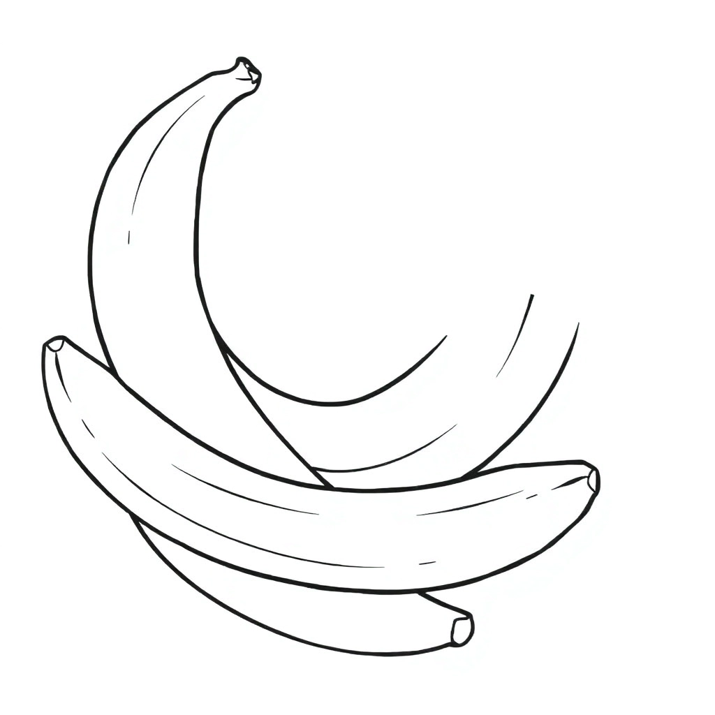 bananas صفحات التلوين