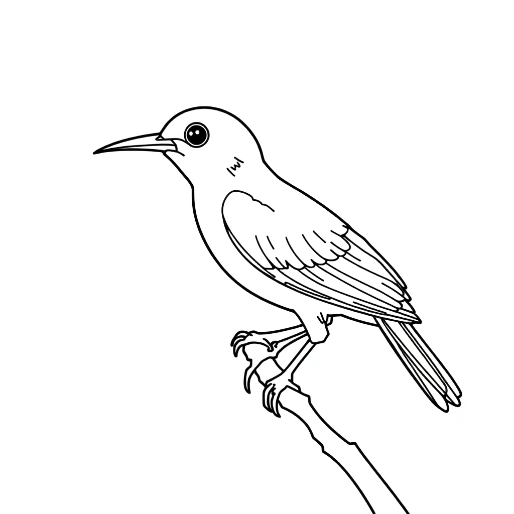 little bird صفحات التلوين