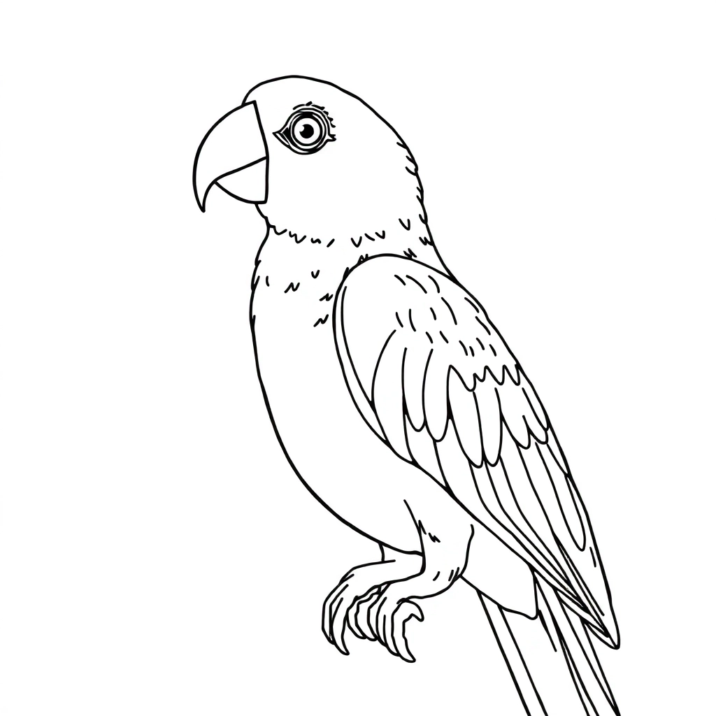 Small parrot صفحات التلوين