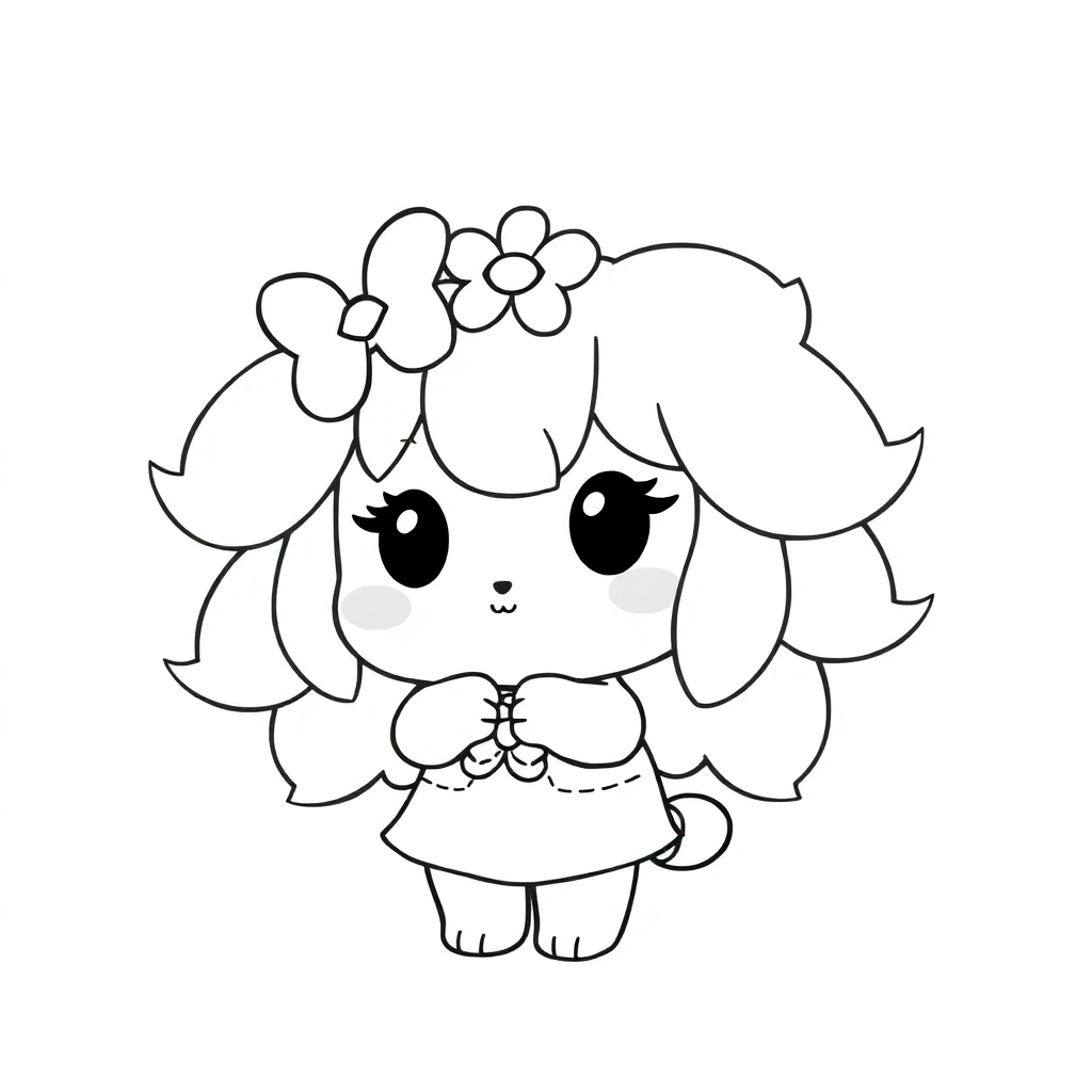 Kulomi of Sanrio صفحات التلوين