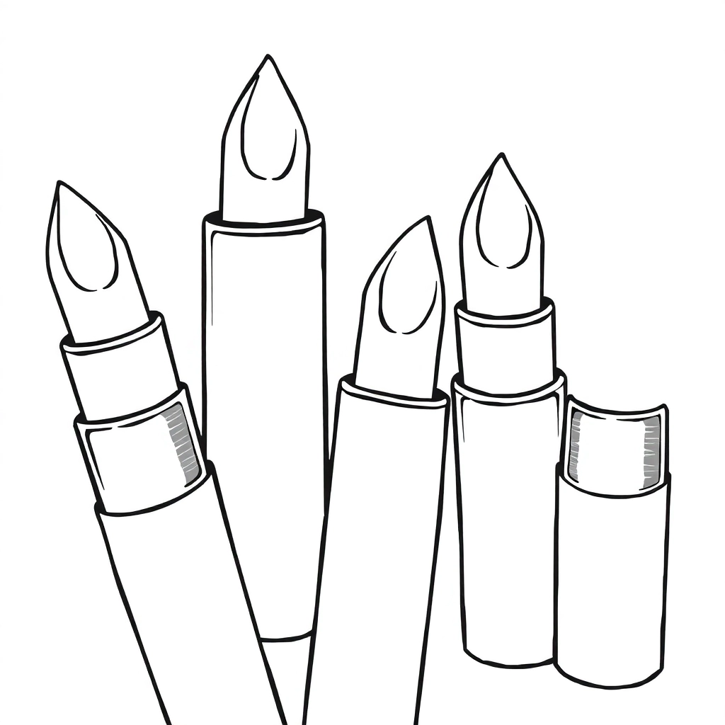lipsticks صفحات التلوين