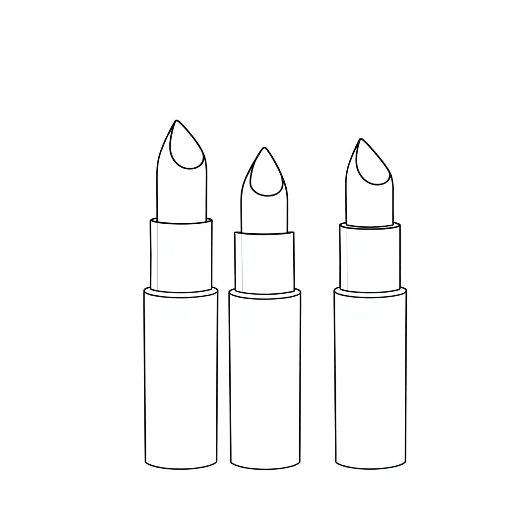 lipsticks صفحات التلوين