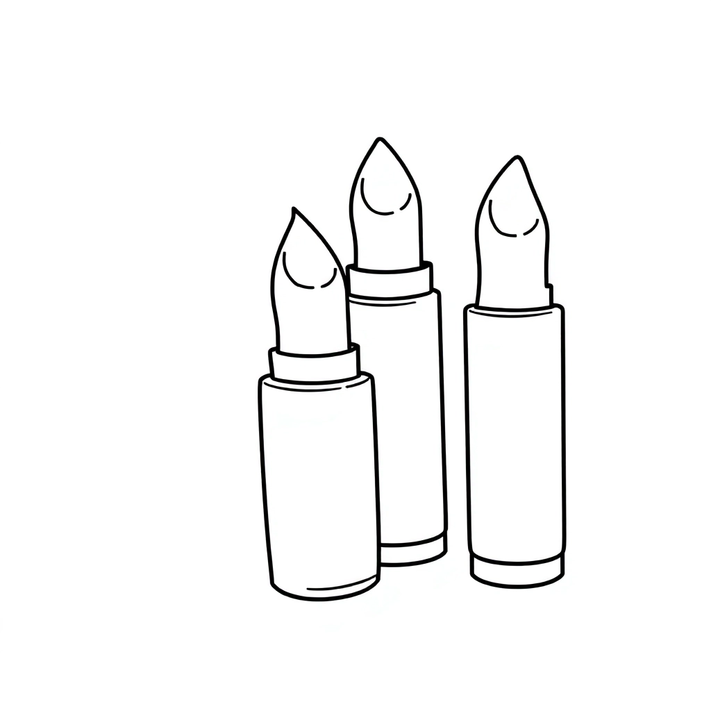 lipsticks صفحات التلوين